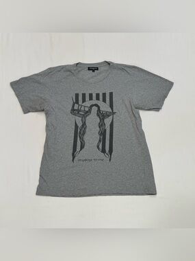 Surface To Air Paris Short Sleeve Graphic T-shirt Gray Tee Men's Size Large